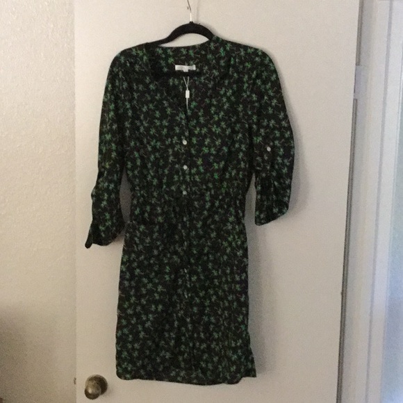 🌴🌴Cute button up palm tree dress with pockets - Picture 1 of 3
